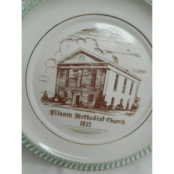 Commemorative Souvenir Plate Siloam Methodist - Picture 2 of 4